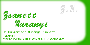 zsanett muranyi business card